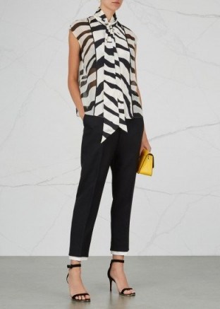 LANVIN Zebra-print silk chiffon blouse - flipped