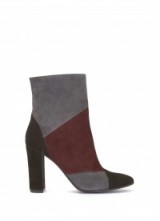 Mint Velvet ABIGAIL BORDEAUX BOOT / patchwork style ankle boots