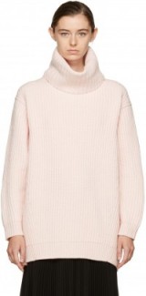 Acne Studios Pink Disa Turtleneck | high neck jumpers | knitwear