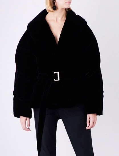ALEXANDRE VAUTHIER Padded velvet puffa jacket ~ luxe jackets - flipped