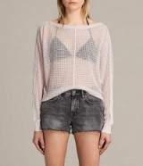 ALLSAINTS ELLE LEVITA JUMPER | sheer champagne pink jumpers | knitwear #3