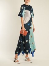 ROKSANDA Amaya floral-print hammered-satin dress