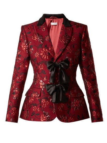 ALTUZARRA Angela single-breasted floral-brocade blazer ~ statement blazers ~ luxe jackets - flipped