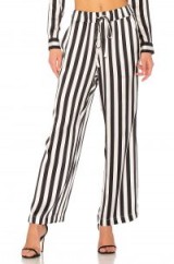 ANINE BINGSTRIPED PAJAMA PANT | black and white striped pyjama pants | silk trouser and shirt sets | fashion pyjamas
