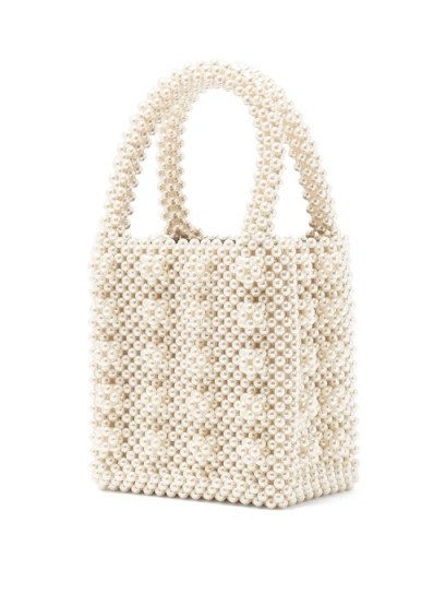 SHRIMPS Antonia faux-pearl embellished bag - flipped