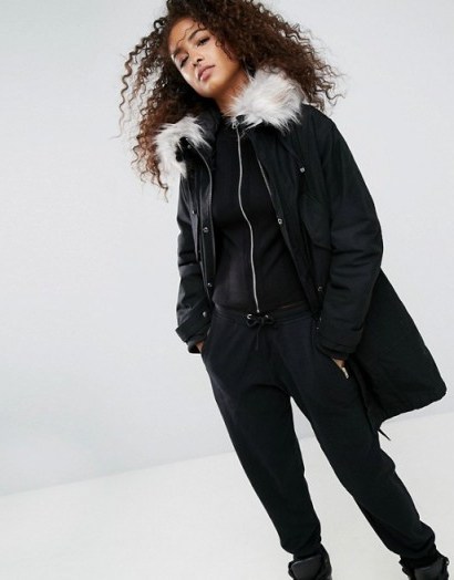 ASOS Oversized Parka with Padded Liner | casual winter coats - flipped