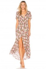 AUGUSTE WILD ROSE MAXI WRAP DRESS – floral prints – long printed dresses