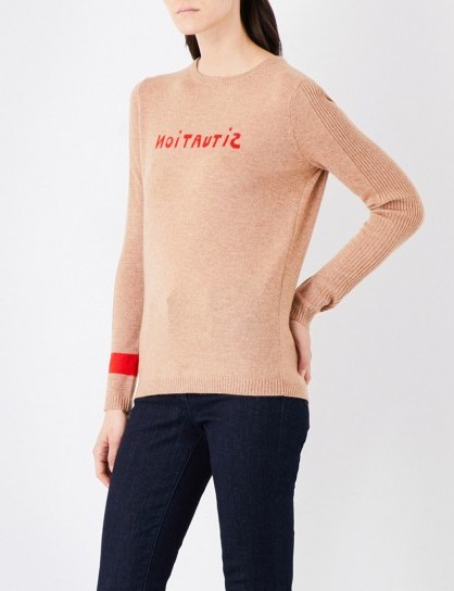 BELLA FREUD Situation wool and cashmere-blend jumper | slogan jumpers | sweaters - flipped