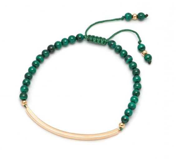 LOLA ROSE Bishop’s Road Bracelet | green stone bracelets - flipped