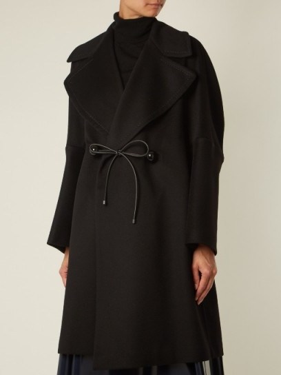 SPORTMAX Blando coat ~ chic black coats - flipped