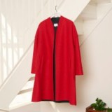 WAREHOUSE BONDED SWING COAT ~ bright red coats ~ Autumn/Winter outerwear