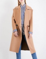 BURBERRY Crewdale camel hair and wool-blend coat | wide lapel winter coats | neutral outerwear #2