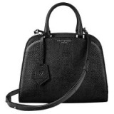 Aspinal of London Hepburn Leather Mini Grab Bag, Lizard Black