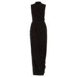 Damsel in a dress Flora Jacquard Maxi Dress, Black ~ chic draped occasion dresses