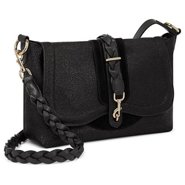 Hill and Friends Lucky Leather Shoulder Bag, Liquorice Black