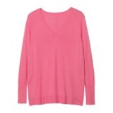 hush Paloma V-Neck Jumper, Candy ~ pink oversized sweaters