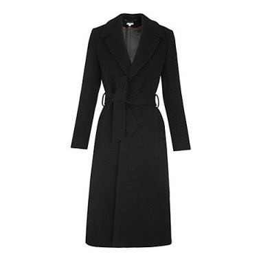 Whistles Alexandra Belted Trench Coat – classic belted wrap coats – winter style - flipped