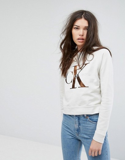 Calvin Klein Jeans Logo Sweatshirt | sweatshirts | casual tops