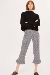 Topshop Check Frill Ponte Trousers #2