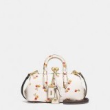 COACH 1941 Kisslock Satchel In Glovetanned Leather With Cherry Print