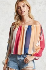 Forever 21 Contemporary Off-The-Shoulder Top | bardot tops