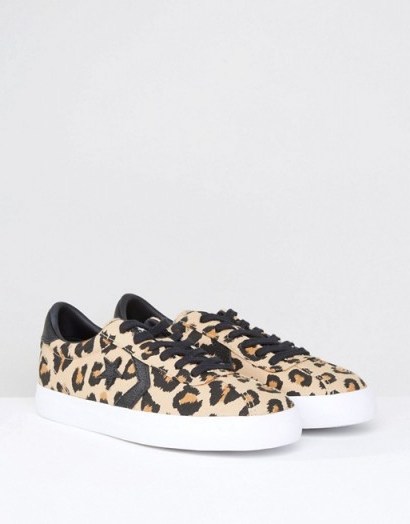 Converse Breakpoint Leopard Graphic Trainers | animal print sneakers - flipped