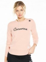 Converse Essentials Star Graphic Crew ~ dusty-pink tops