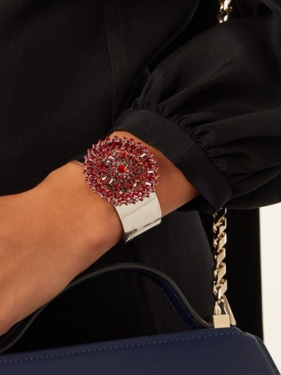 GIVENCHY Crystal-embellished cuff ~ statement cuffs - flipped