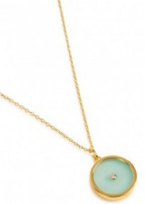 LOLA ROSE Curio 18kt gold vermeil turquoise necklace