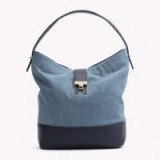 TOMMY HILFIGER Denim Hobo Bag | blue bags | designer handbags