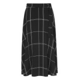 L.K. BENNETT DINAH BLACK CHECK SKIRT / checked skirts