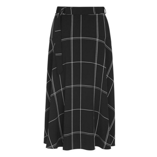 L.K. BENNETT DINAH BLACK CHECK SKIRT / checked skirts - flipped