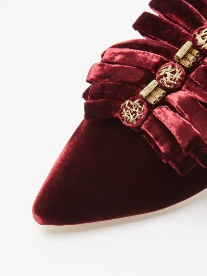 SANAYI 313 Drina velvet slipper shoes ~ luxe flats - flipped