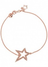 LOLA ROSE Elongated Star 18kt rose gold vermeil bracelet