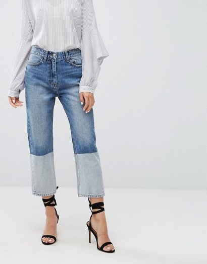EVIDNT Two Tone Crop Jeans - flipped