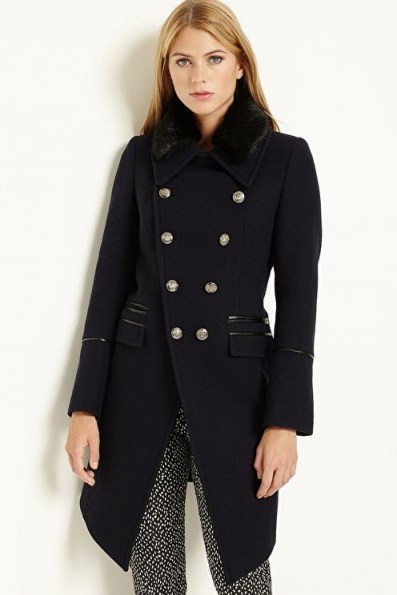 damsel in a dress FAIRFIELD MILITARY COAT – stylish winter coats - flipped