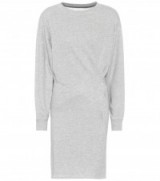 ISABEL MARANT, ÉTOILE Fanley cotton-blend dress ~ chic grey sweatshirt dresses