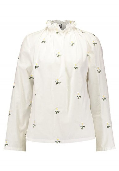 Fashion Union COSMIC Blouse | white high neck blouses - flipped