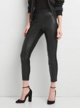 GAP Faux leather-front leggings #trousers #black #skinny