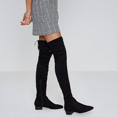 River Island Faux suede over the knee boots - flipped