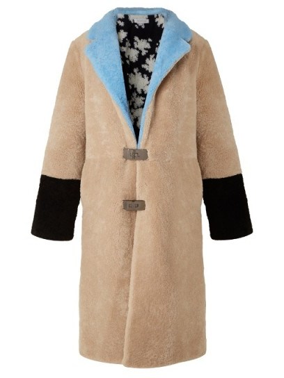 SAKS POTTS Febbe shearling coat ~ winter coats - flipped