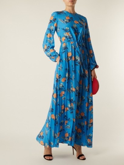 DIANE VON FURSTENBERG Floral-print silk maxi dress - flipped
