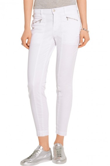 J BRAND Genesis stretch-cotton twill skinny pants | white trousers