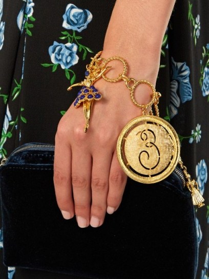 EMILIA WICKSTEAD Gold-plated charm bracelet ~ statement bracelets - flipped