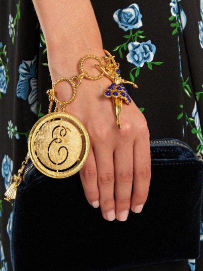 EMILIA WICKSTEAD Gold-plated charm bracelet ~ statement bracelets