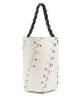 PROENZA SCHOULER Hex stud-embellished leather bucket bag ~ studded handbags