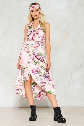 Nasty Gal If Only Tonight We Could Sleep Floral Dress - flipped