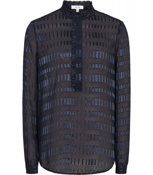 REISS IONA BURN-OUT SHIRT - flipped