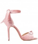ALEXANDRE BIRMAN Jessica velvet sandals – pink heels