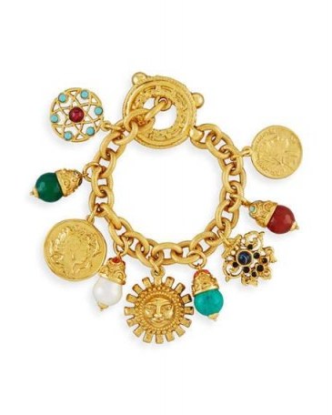 Jose & Maria Barrera Sun Coin charm bracelet ~ statement bracelets ~ charms - flipped